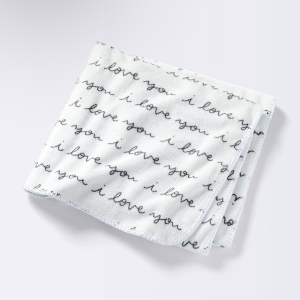 Cloud Island “I Love You” Plush Baby Blanket